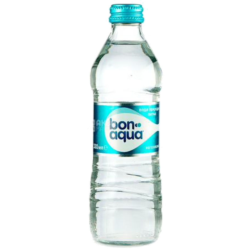 Вода питна BONAQUA, негазована, 0,33л